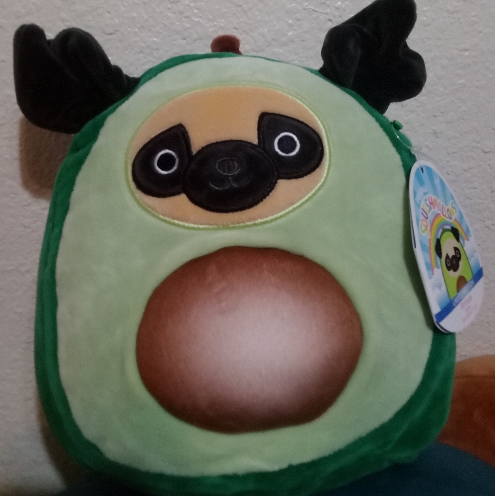 Prince in a avocado costume squishmallow